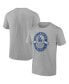 Фото #2 товара Men's Gray Los Angeles Dodgers Iconic Glory Bound T-shirt