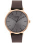 Фото #1 товара Часы Calvin Klein 42mm Leather Strap Watch