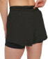 Фото #3 товара Women's Solid Double-Layer Training Shorts