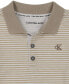 Фото #1 товара Toddler Boys Cotton Striped Jersey Polo Shirt & Twill Shorts, 2 Piece Set