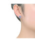 Фото #2 товара Sterling Silver Baguette and Round Cubic Zirconia Stud Earrings