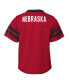Фото #4 товара Toddler Boys and Girls Scarlet Nebraska Huskers Two-Piece Red Zone Jersey and Pants Set