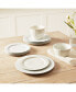 Фото #1 товара Fluted 12 Pc. Dinnerware Set, Service for 4, Created for Macy's