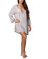 Women's Printed Lace-Up Cover-Up Tunic