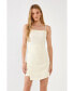 ფოტო #4 პროდუქტის Women's Wrapped Detail Mini Dress