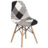 Фото #4 товара Elon Series Turin Patchwork Fabric Chair With Wood Base