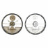 Фото #1 товара Настенное часы DKD Home Decor 40 x 5,5 x 40 cm Серебристый Чёрный Позолоченный Железо Шестерни (2 штук)