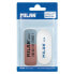 Фото #1 товара MILAN Blister Pack 1 Rubber Eraser (Double Use) + 1 Oval Synthetic Rubber Eraser