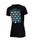 ფოტო #2 პროდუქტის Women's Black Charlotte FC Inaugural Season V-Neck T-shirt