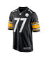 Фото #3 товара Men's Broderick Jones Black Pittsburgh Steelers 2023 NFL Draft First Round Pick Game Jersey