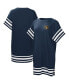 ფოტო #1 პროდუქტის Women's Navy Milwaukee Brewers Cascade T-shirt Dress