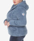 Plus Size Hooded Sherpa Jacket