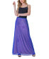 Women's Elastic Waist Dressy Maxi Skirt