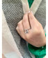 ფოტო #2 პროდუქტის Moon Phases Design Sterling Silver Diamond Charm Women Ring