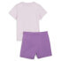 Фото #2 товара Puma TwoPiece Minicats Crew Neck Short Sleeve T-Shirt & Shorts Set Toddler Girls