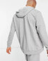 Nike Training Dri-FIT fleece full zip hoodie in light grey