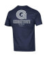 Men's Navy Georgetown Hoyas Stack 2-Hit T-shirt