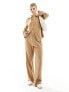 Фото #5 товара Vero Moda textured jersey shirt co-ord in beige