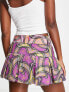 The Ragged Priest warp check super mini skirt in multi