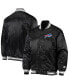 Men's Black Buffalo Bills Locker Room Satin Varsity Full-Snap Jacket