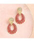 Women's Silver Swirl Drop Earrings