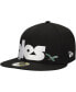 ფოტო #3 პროდუქტის Men's Black Philadelphia Eagles Checkered Undervisor 59FIFTY Fitted Hat