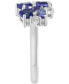 ფოტო #4 პროდუქტის EFFY® Tanzanite (2-1/6 ct. t.w.) & Diamond (1/5 ct. t.w.) Mixed Cut Cluster Ring in 14k White Gold