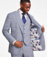 Фото #4 товара Men's Classic-Fit Plaid Suit Jacket