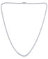 Фото #1 товара Diamond Graduated All-Around 18" Tennis Necklace (5 ct. t.w.) in 14k White Gold