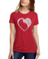 Women's Dog Heart Premium Blend Word Art Short Sleeve T-shirt