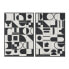 Фото #1 товара Картина Home ESPRIT Белый Чёрный Абстракция современный 83 x 4,5 x 123 cm (2 штук)