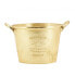 Фото #3 товара Посуда для хранения Аубри Гаспар Золотой шампанский охладитель 3-х бутылок алюминий 24x38x23 см 3 кг
