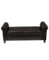 Hayes Contemporary Upholstered Storage Ottoman Bench with Rolled Arms - фото #1