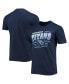 Фото #2 товара Men's Navy Tennessee Titans Throwback T-shirt