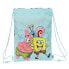 Backpack with Strings Spongebob Stay positive Blue White (26 x 34 x 1 cm)