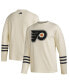 ფოტო #1 პროდუქტის Men's Cream Philadelphia Flyers AEROREADY Pullover Sweater