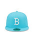Фото #2 товара Men's Blue Boston Red Sox Vice Highlighter Logo 59FIFTY Fitted Hat