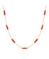 The Lovery coral Bar Chain Necklace Красный, 18 - фото #1