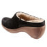 Фото #5 товара Softwalk Madison Plush S2268-004 Womens Black Wide Clog Sandals Shoes 12