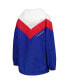 Women's White, Red Buffalo Bills Staci Half-Zip Hoodie Windbreaker Jacket