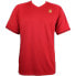 Фото #1 товара ASICS Jb VNeck Short Sleeve T-Shirt Mens Red Casual Tops JB2875-23
