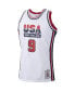 Фото #3 товара Men's Michael Jordan White USA Basketball Authentic 1992 Jersey