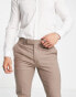 Фото #3 товара ASOS DESIGN skinny smart trousers in stone