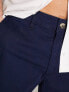 Фото #3 товара Hollister 9in flat front twill chino shorts in navy