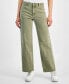 Фото #2 товара Women's Twisted-Seam Cargo Wide-Leg Jeans, Created for Macy's