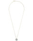 ფოტო #1 პროდუქტის Diamond Evil-Eye Pendant Necklace (1/6 ct. t.w.) in 10k Yellow Gold, 17" + 1" extender