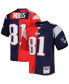 Men's Randy Moss Navy, Red New England Patriots 2007 Split Legacy Replica Jersey