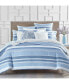 Фото #1 товара Coastal Stripe 300 Thread Count Duvet Cover Set, Full/Queen, Created for Macy's