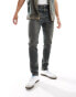 ASOS DESIGN skinny jeans in dark wash blue with tint VERWASCHENES DUNKELBLAU, W28 L32 - фото #2