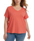 Plus Size V-Neck T-Shirt